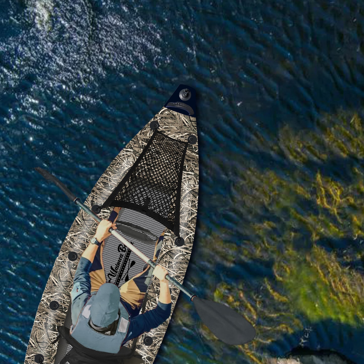 Three-Seater Camo Kayak