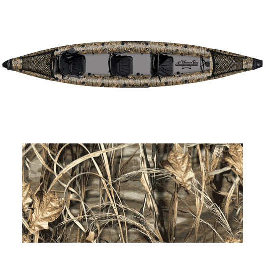 Three-Seater Camo Kayak