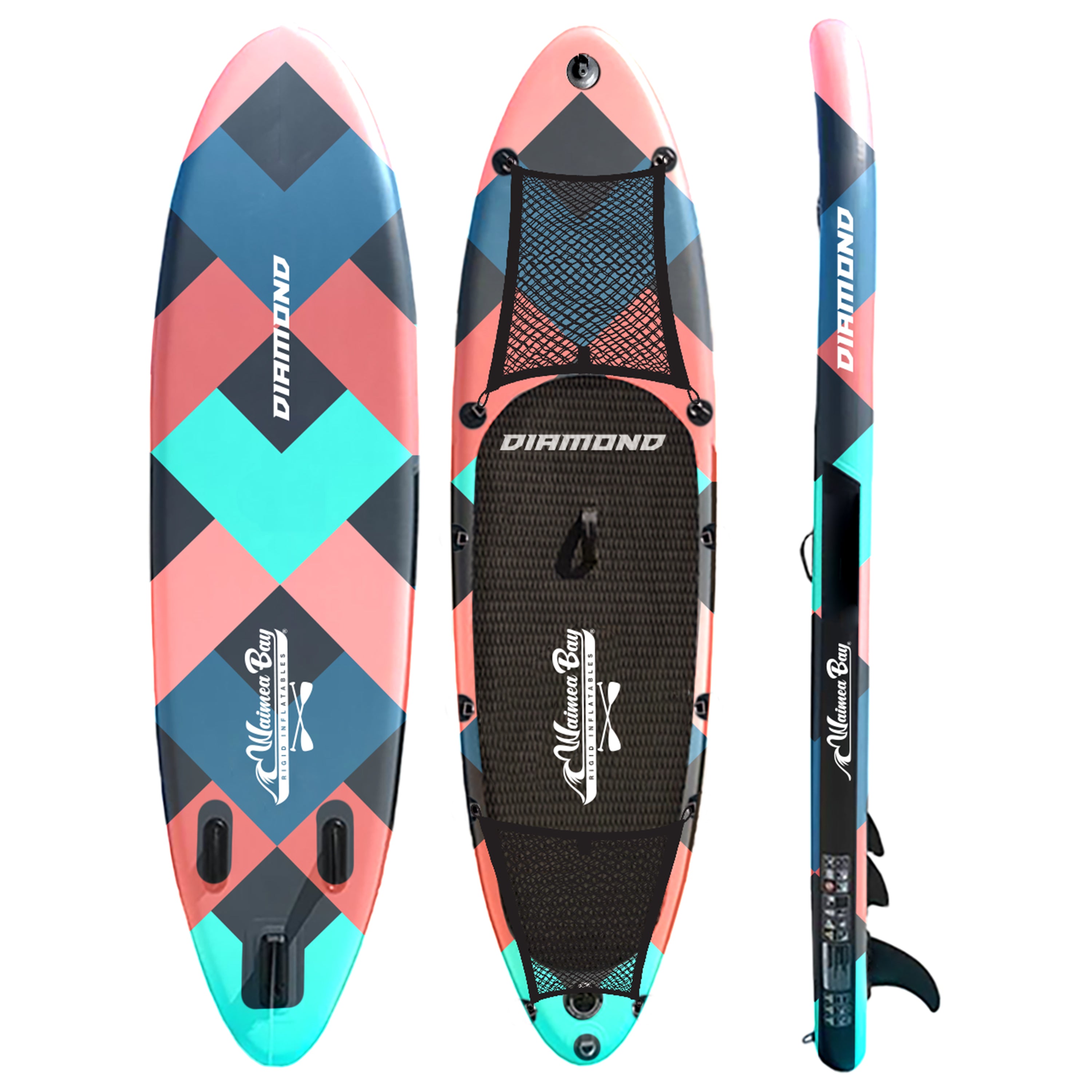 WAIMEA BAY Inflatable Diamond Paddle Board - Premium – Waimea Bay Rigid ...