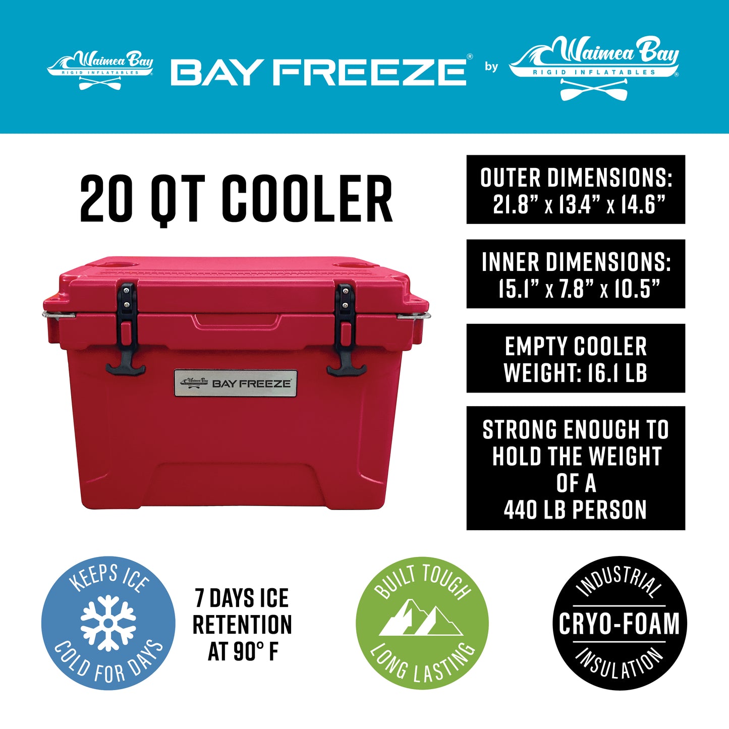 Bay Freeze Cooler - 20qt.