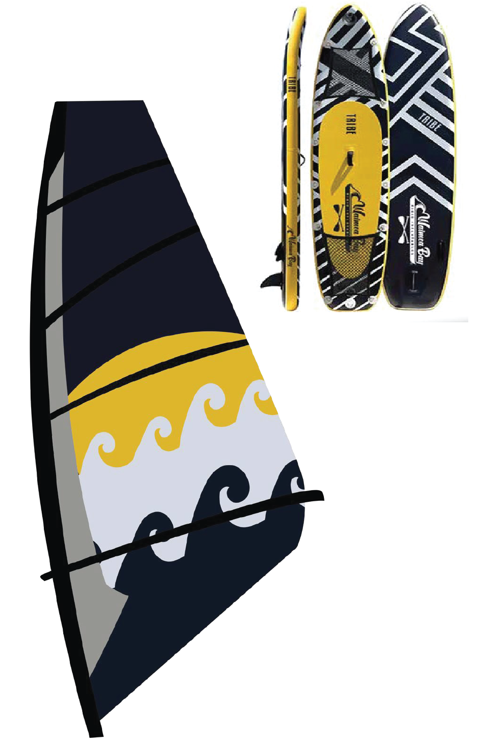 Tribe WindSurfing Board Waimea Bay Rigid Inflatables